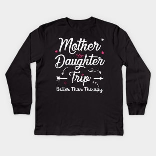 Mother Daughter Trip 2023 Shirt Weekend Vacation Lovers Road Trip Kids Long Sleeve T-Shirt